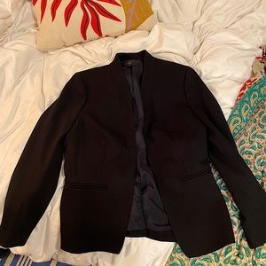 Chic collar-less JCrew 365 black blazer size 8 (fits more like a 6)